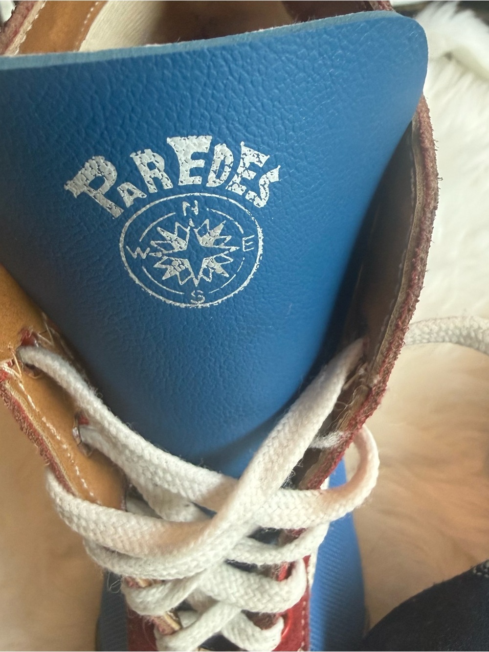 Vintage Paredes Rock 80 Wedge Sneaker 4.5-5 US 80s Glam Rock RollerDerby Rare - Picture 2 of 10